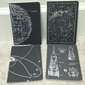 FREE w/ 2+ ITEMS | Space-Themed Astronomy Notebook Set Of 4